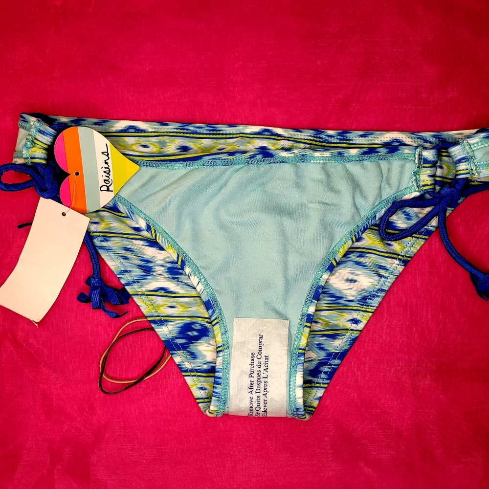 NWT MEDIUM RAISINS ROYAL 2 PIECE PADDED HALTER SWIMSUIT BRALETTE TOP - Picture 13 of 14